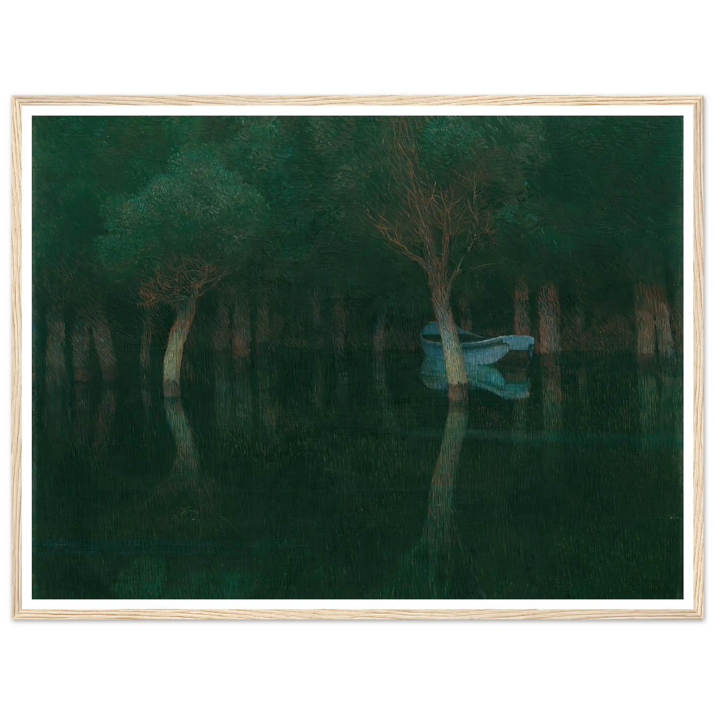 Dämmerung (1900) Art Print | Carl Moll - Framed Poster - 30x40 cm / 12x16″ - Black frame