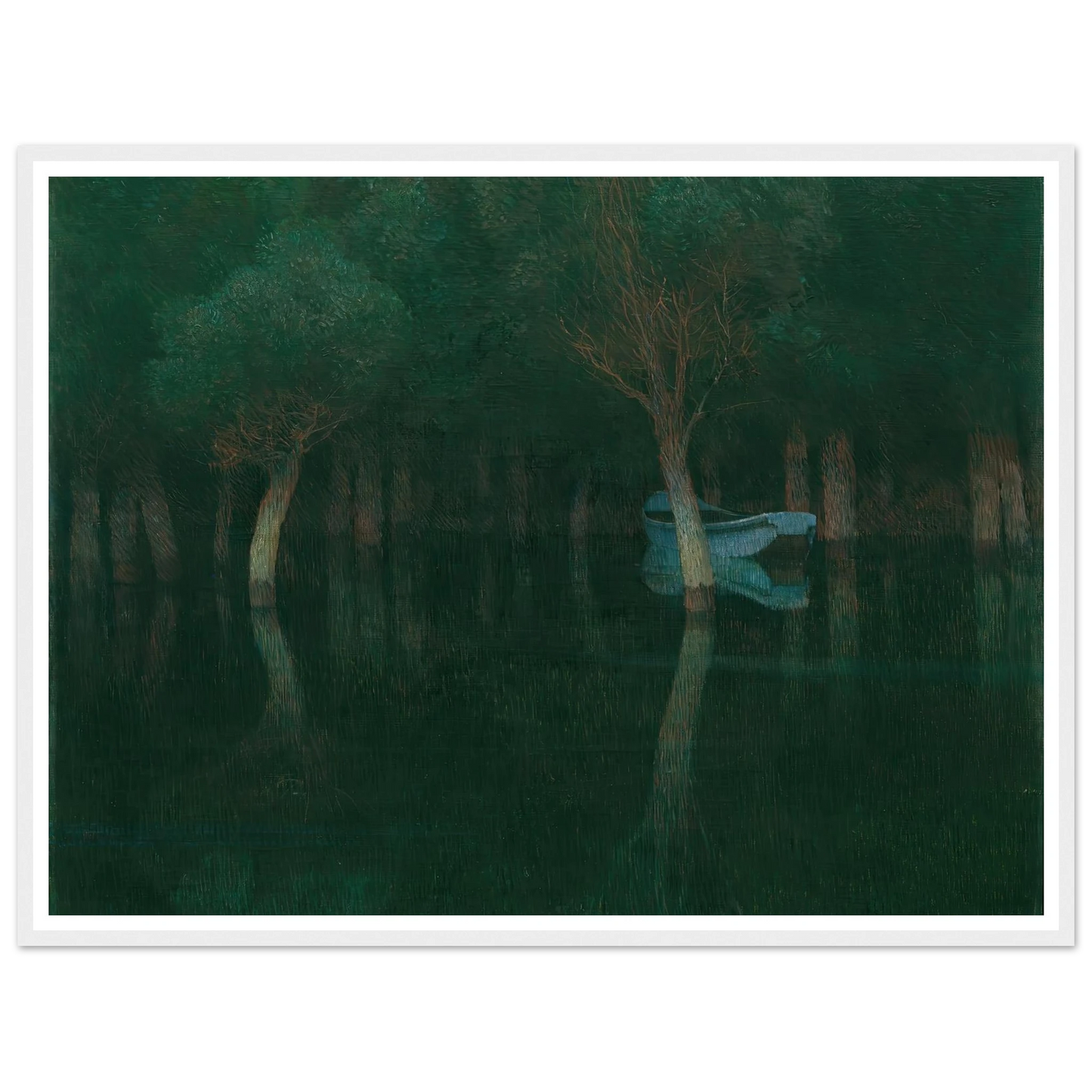 Dämmerung (1900) Art Print | Carl Moll - Framed Poster - 30x40 cm / 12x16″ - Black frame