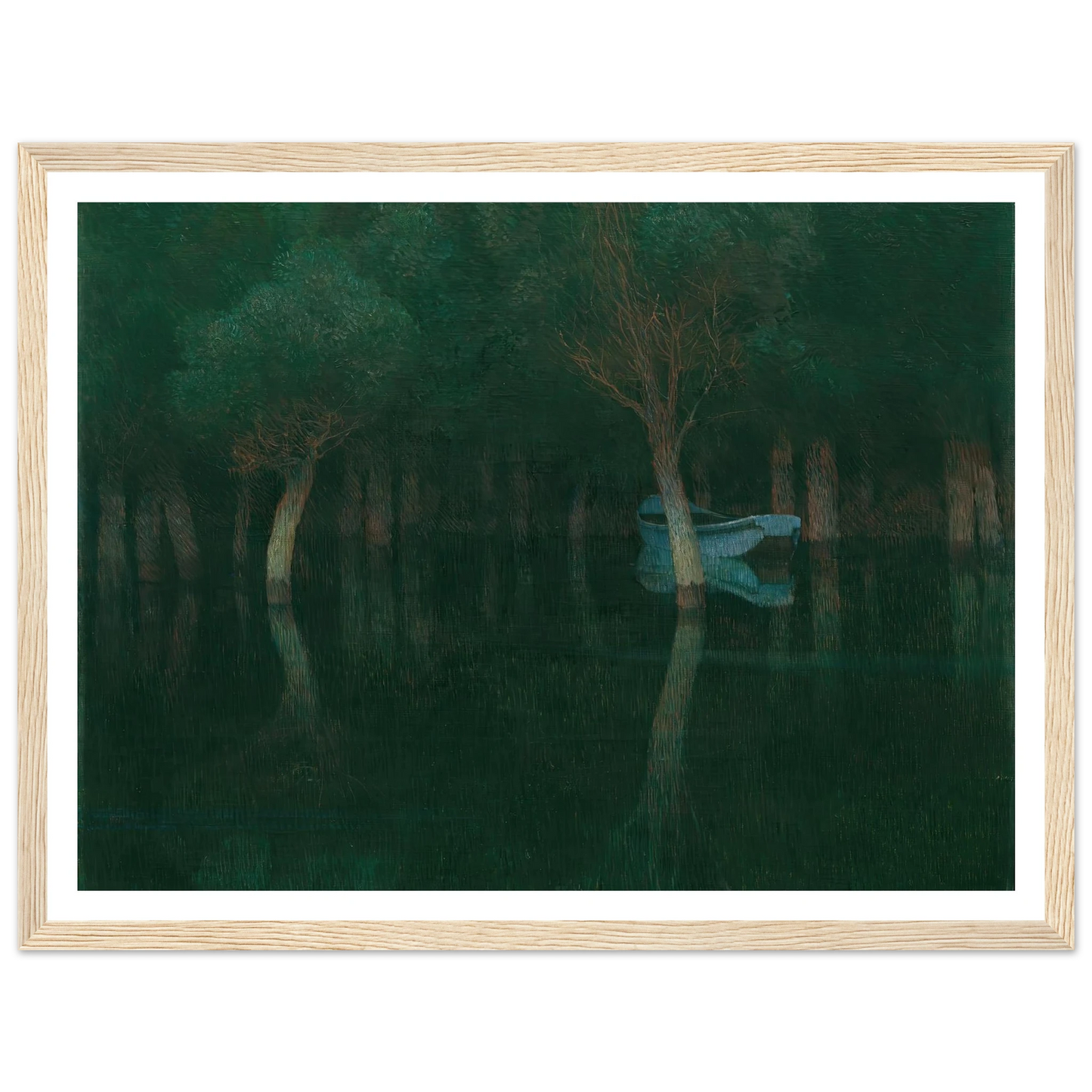 Dämmerung (1900) Art Print | Carl Moll - Framed Poster - 30x40 cm / 12x16″ - Black frame