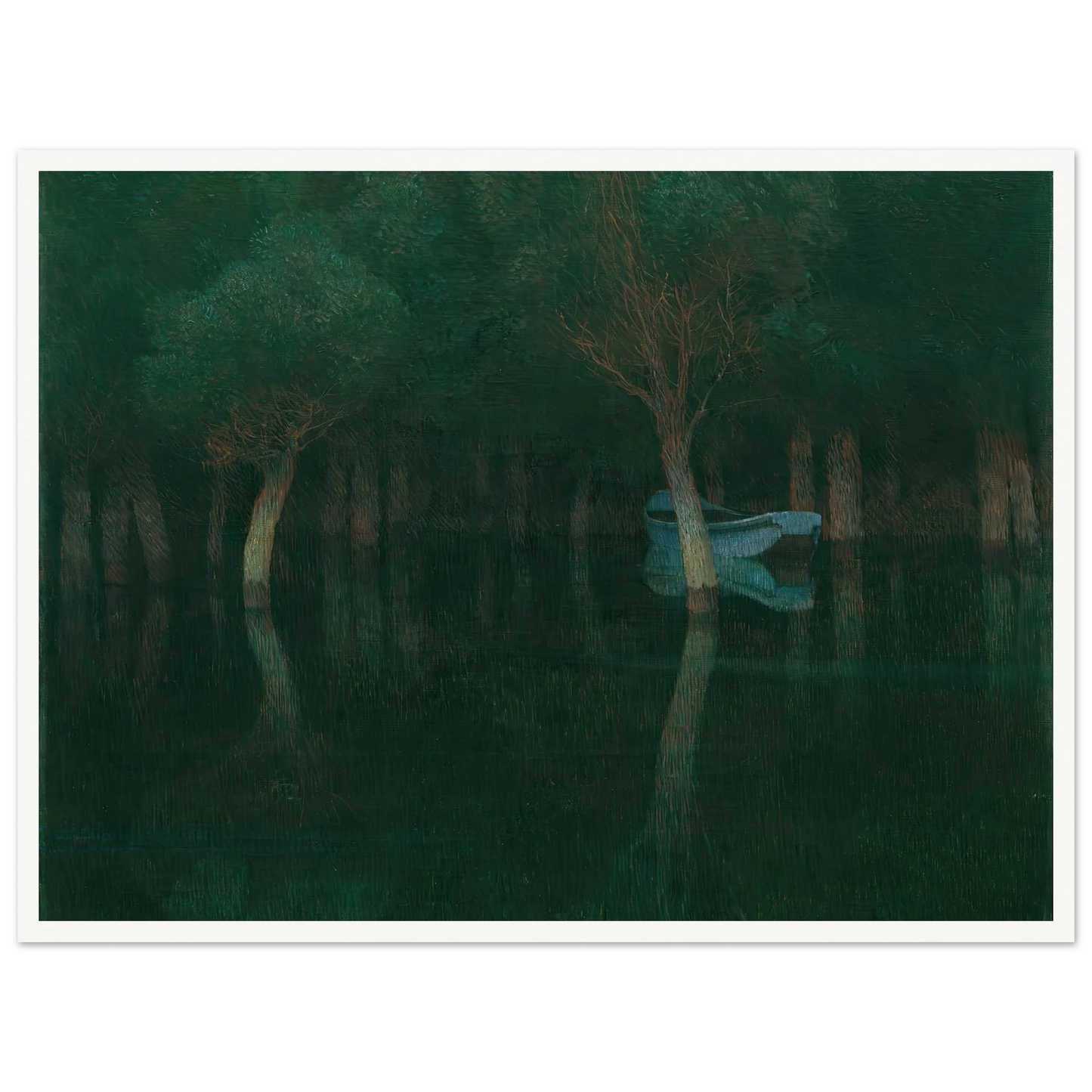 Dämmerung (1900) Art Print | Carl Moll - Framed Poster - 30x40 cm / 12x16″ - Black frame