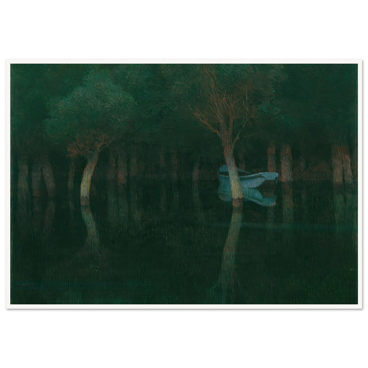 Dämmerung (1900) Art Print | Carl Moll - Framed Poster - 30x40 cm / 12x16″ - Black frame