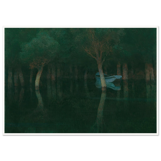 Dämmerung (1900) Art Print | Carl Moll - Framed Poster - 30x40 cm / 12x16″ - Black frame