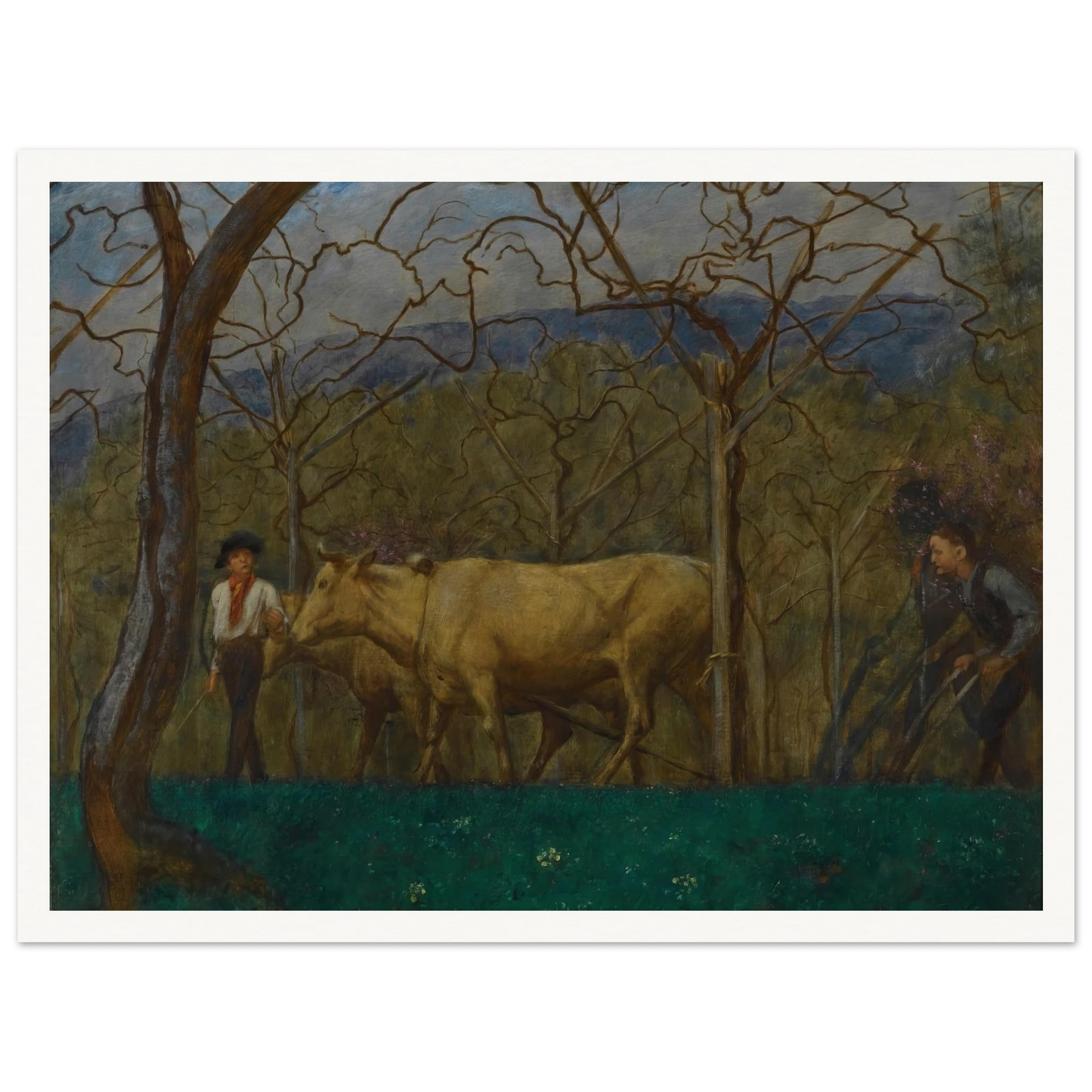 Dämmerung Am Gardasee (Dusk On Lake Garda) (1906) Art Print | Hans Thoma - Framed Poster - 30x40 cm / 12x16″ - Black frame