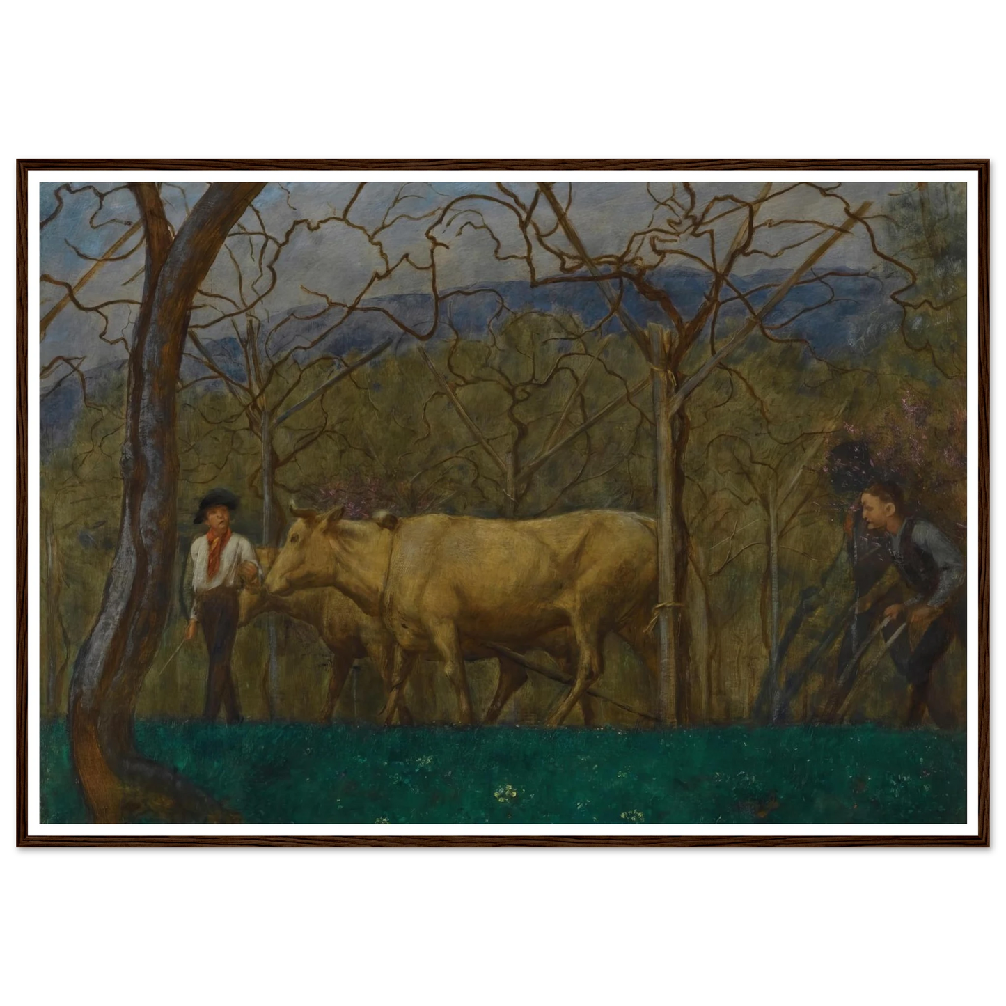 Dämmerung Am Gardasee (Dusk On Lake Garda) (1906) Art Print | Hans Thoma - Framed Poster - 30x40 cm / 12x16″ - Black frame