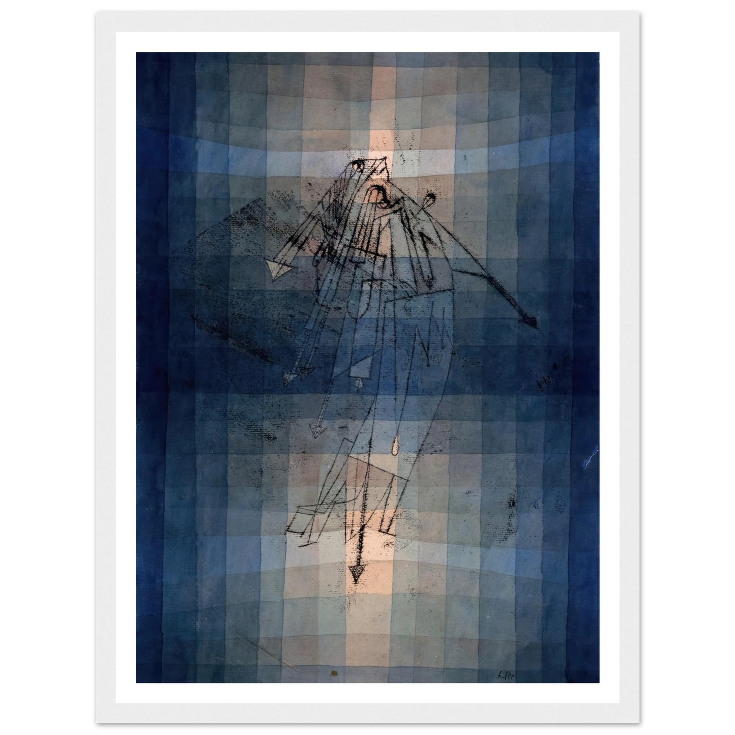 Dance of Moth (1923) Art Print | Paul Klee - Framed Poster - 30x40 cm / 12x16″ - Black frame