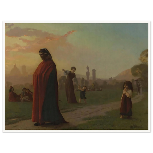 Dante (He Hath Seen Hell) Art Print | Jean Leon Gerome - Framed Poster - 30x40 cm / 12x16″ - Black frame