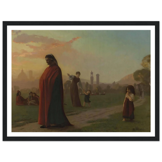 Dante (He Hath Seen Hell) Art Print | Jean Leon Gerome - Framed Poster - 30x40 cm / 12x16″ - Black frame