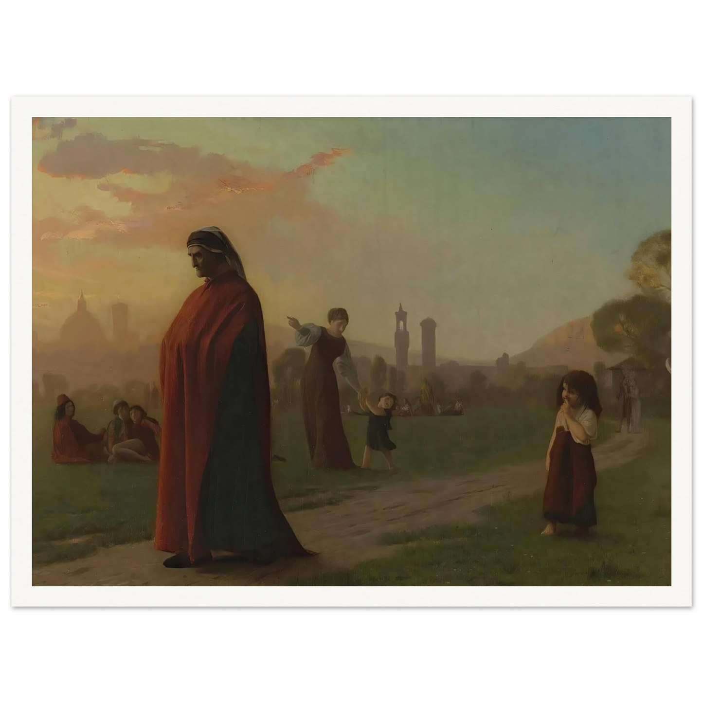 Dante (He Hath Seen Hell) Art Print | Jean Leon Gerome - Framed Poster - 30x40 cm / 12x16″ - Black frame