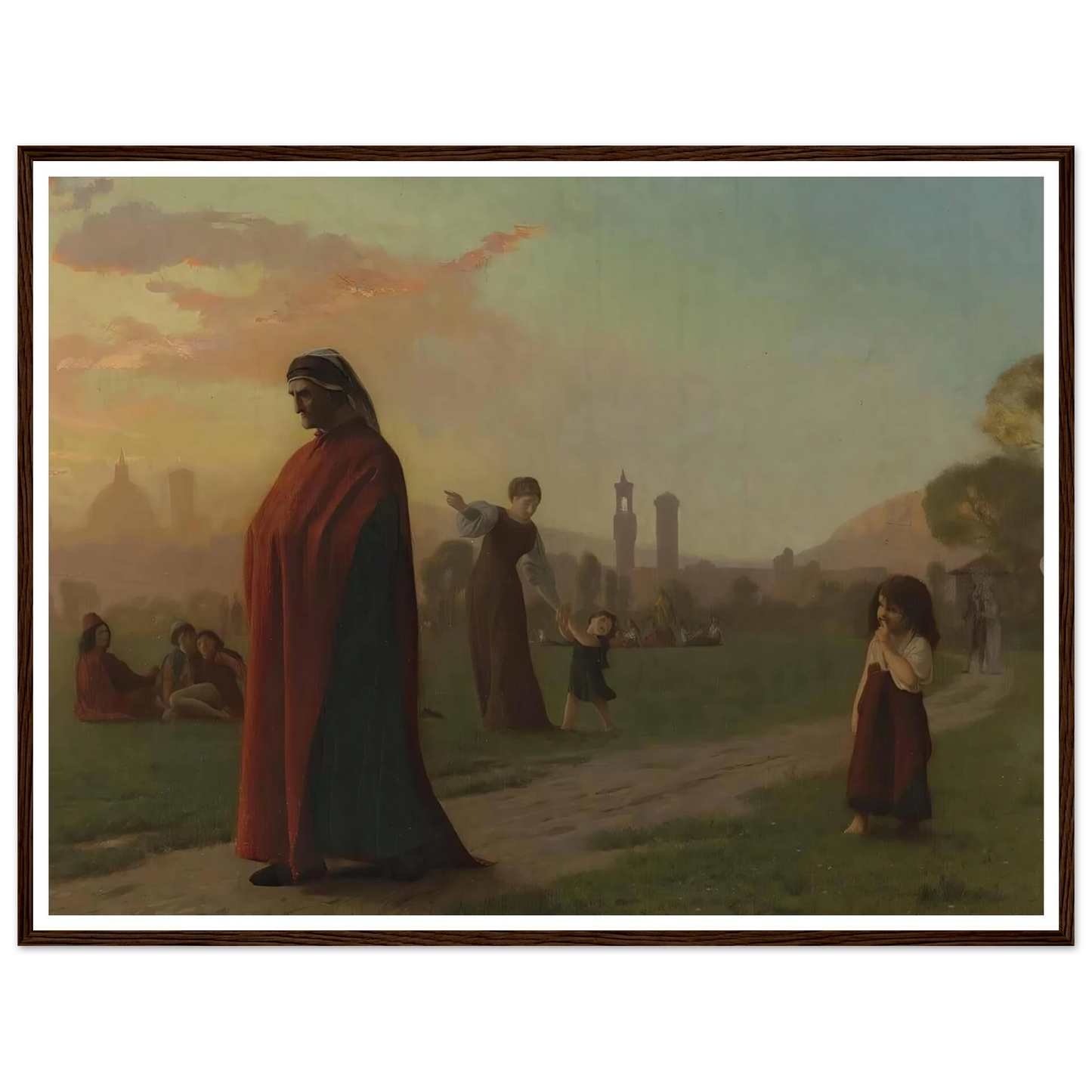 Dante (He Hath Seen Hell) Art Print | Jean Leon Gerome - Framed Poster - 30x40 cm / 12x16″ - Black frame