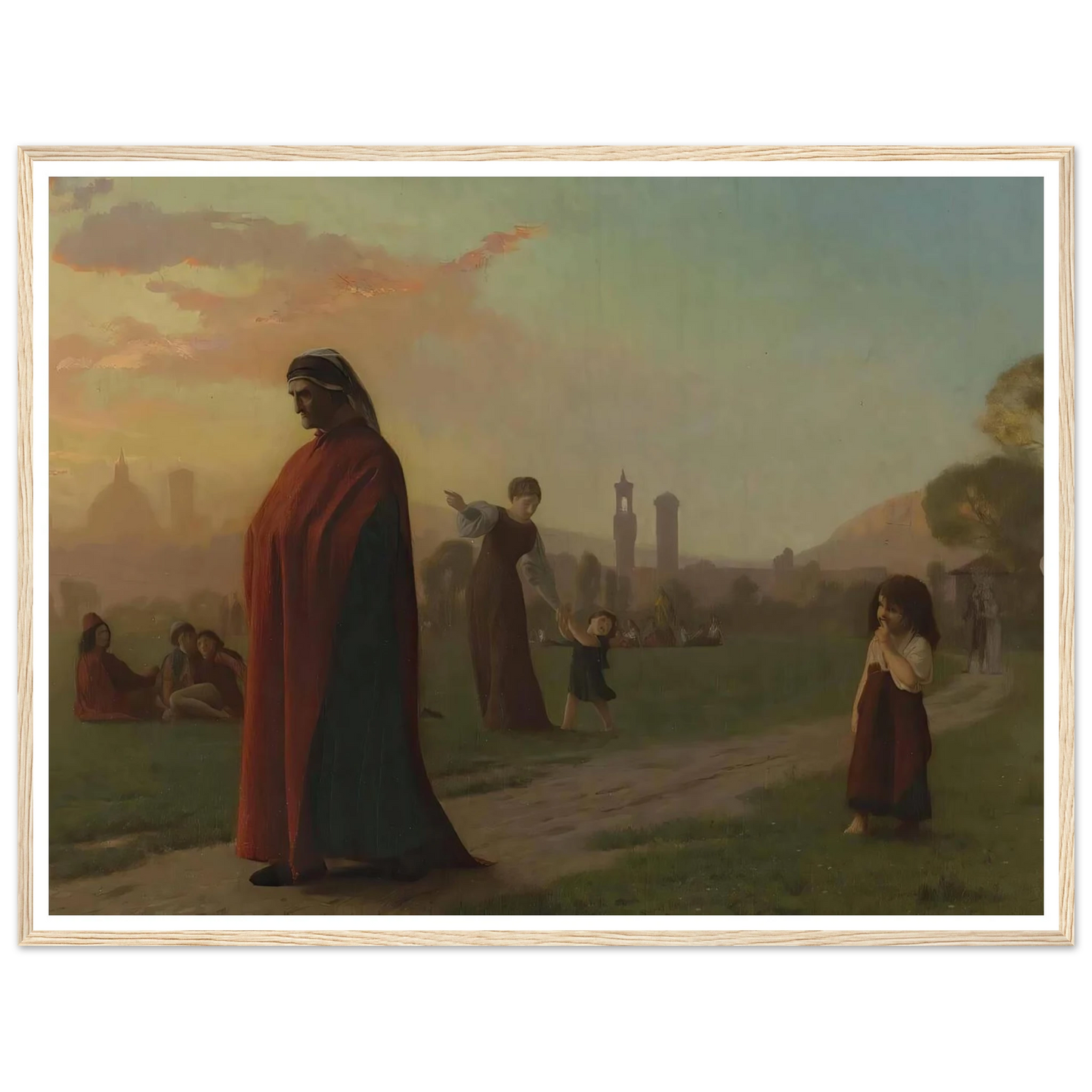 Dante (He Hath Seen Hell) Art Print | Jean Leon Gerome - Framed Poster - 30x40 cm / 12x16″ - Black frame