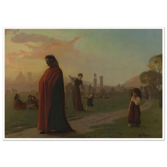 Dante (He Hath Seen Hell) Art Print | Jean Leon Gerome - Framed Poster - 30x40 cm / 12x16″ - Black frame