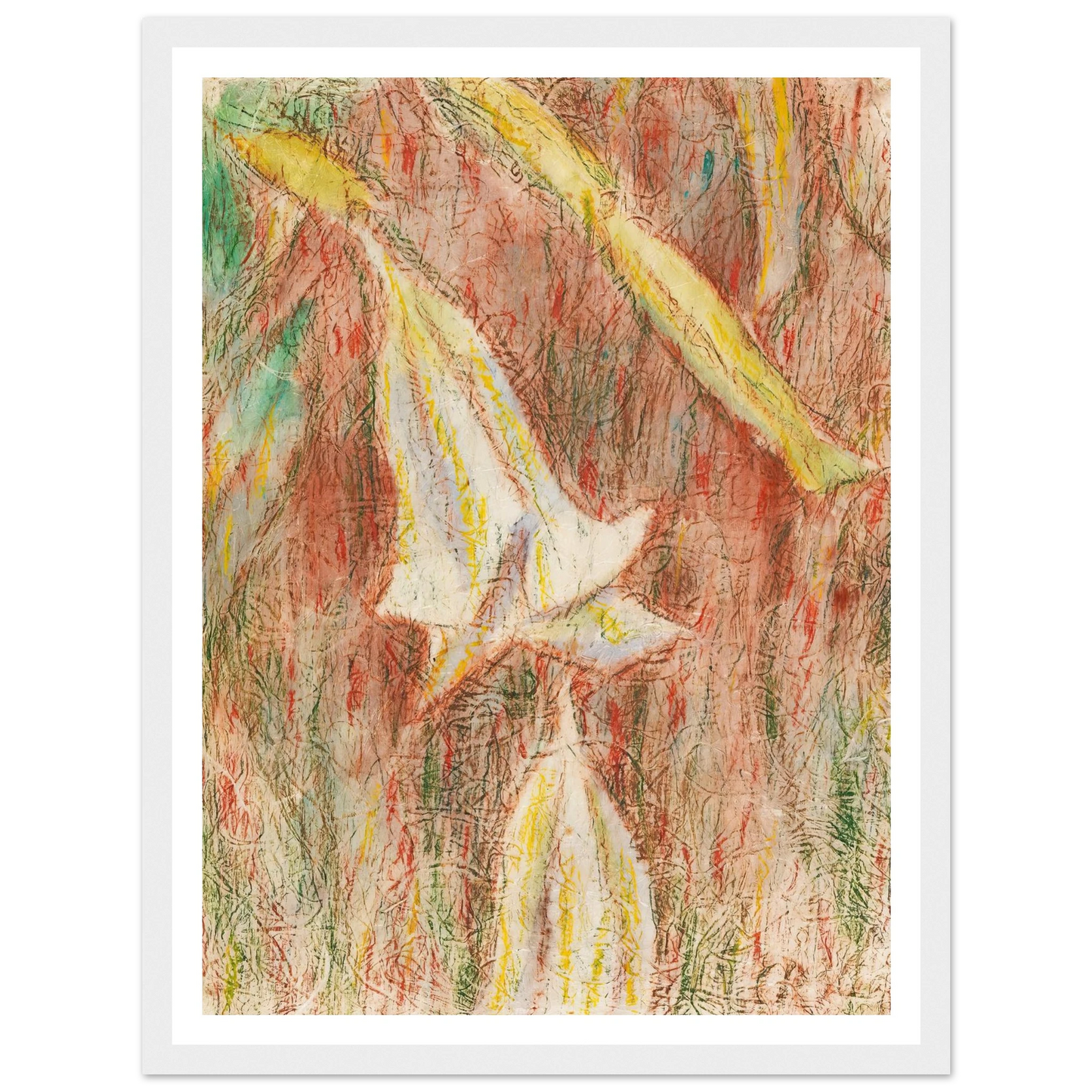 Datura Japonica (Engelstrompeten) (1936) Art Print | Christian Rohlfs - Framed Poster - 30x40 cm / 12x16″ - Black frame