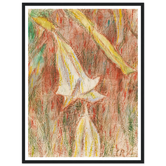 Datura Japonica (Engelstrompeten) (1936) Art Print | Christian Rohlfs - Framed Poster - 30x40 cm / 12x16″ - Black frame