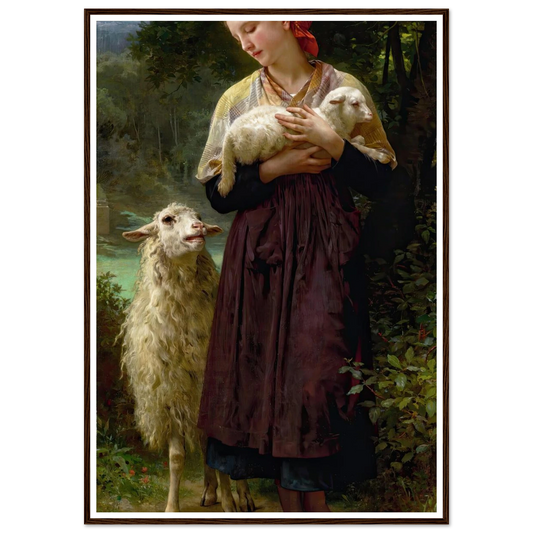 L’agneau Nouveau-Né (The Newborn Lamb) (1873) Art Print | William Bouguereau-Quipham Collections