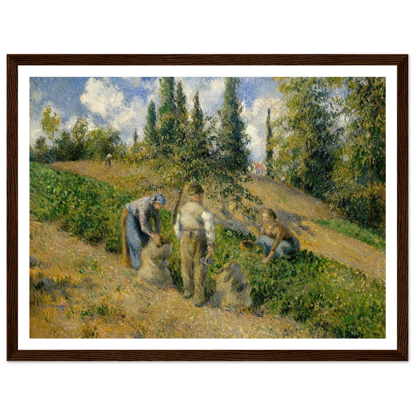 The Harvest, Pontoise (La Récolte, Pontoise) (1881) Art Print | Camille Pissarro-Quipham Collections