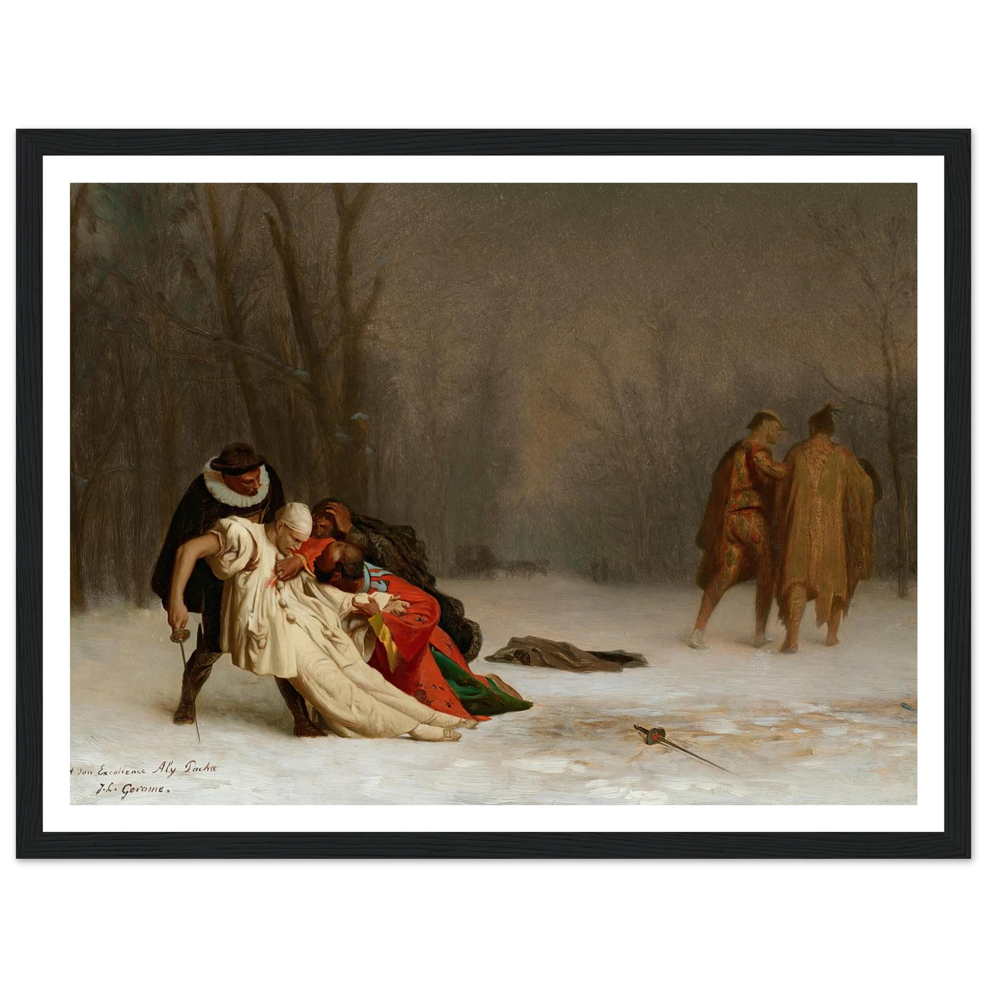 Sortie du bal masqué Art Print | Jean Leon Gerome-Quipham Collections