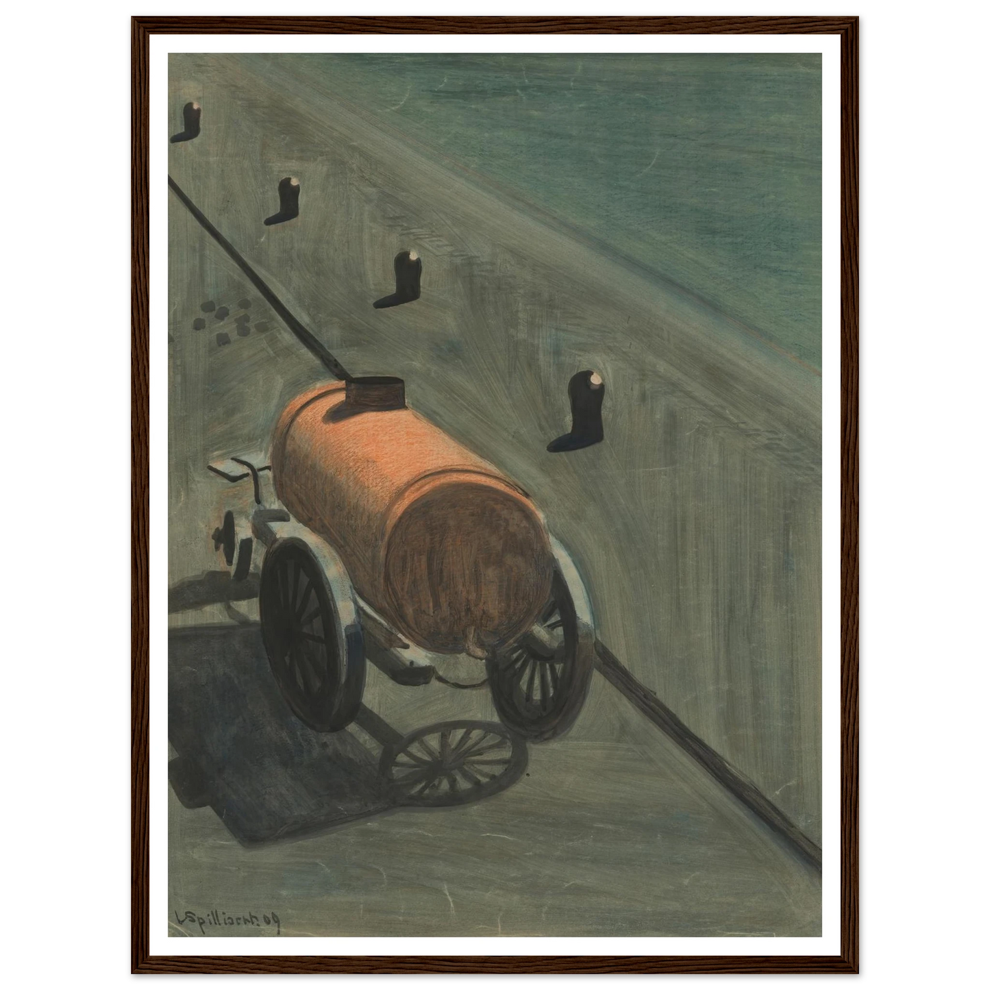 De waterkar (1909) Art Print | Leon Spilliaert-Quipham Collections