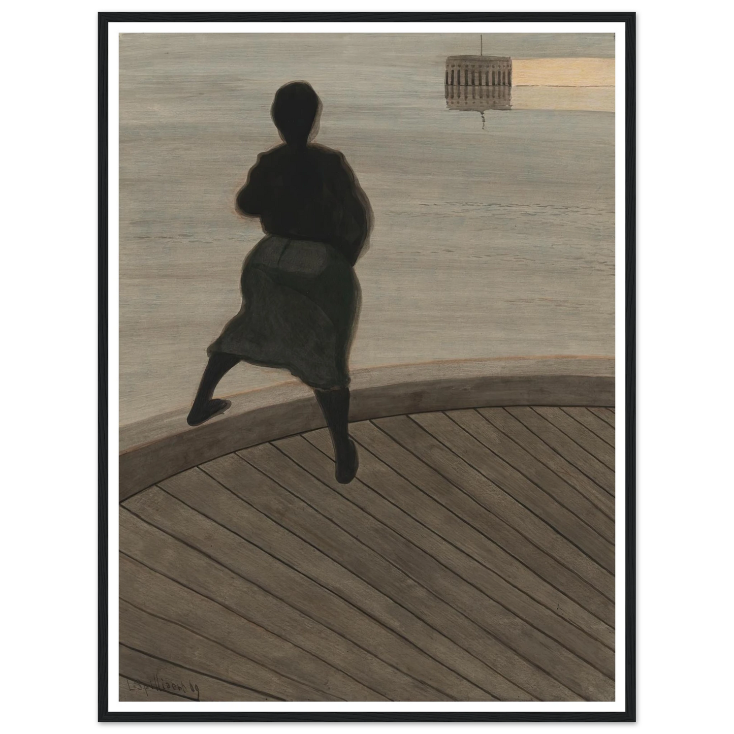 Femme de pêcheur sur le ponton (1909) Art Print | Leon Spilliaert-Quipham Collections