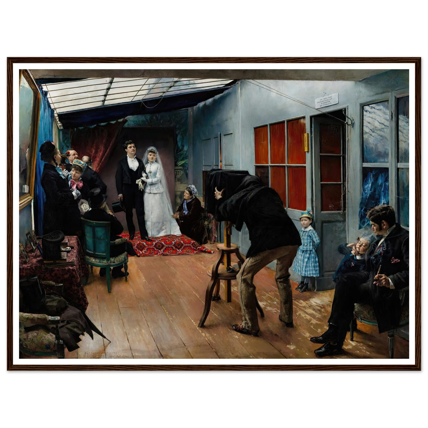Wedding in the Photographer’s Studio (1879) Art Print | Pascal Adolphe Jean Dagnan Bouveret-Quipham Collections