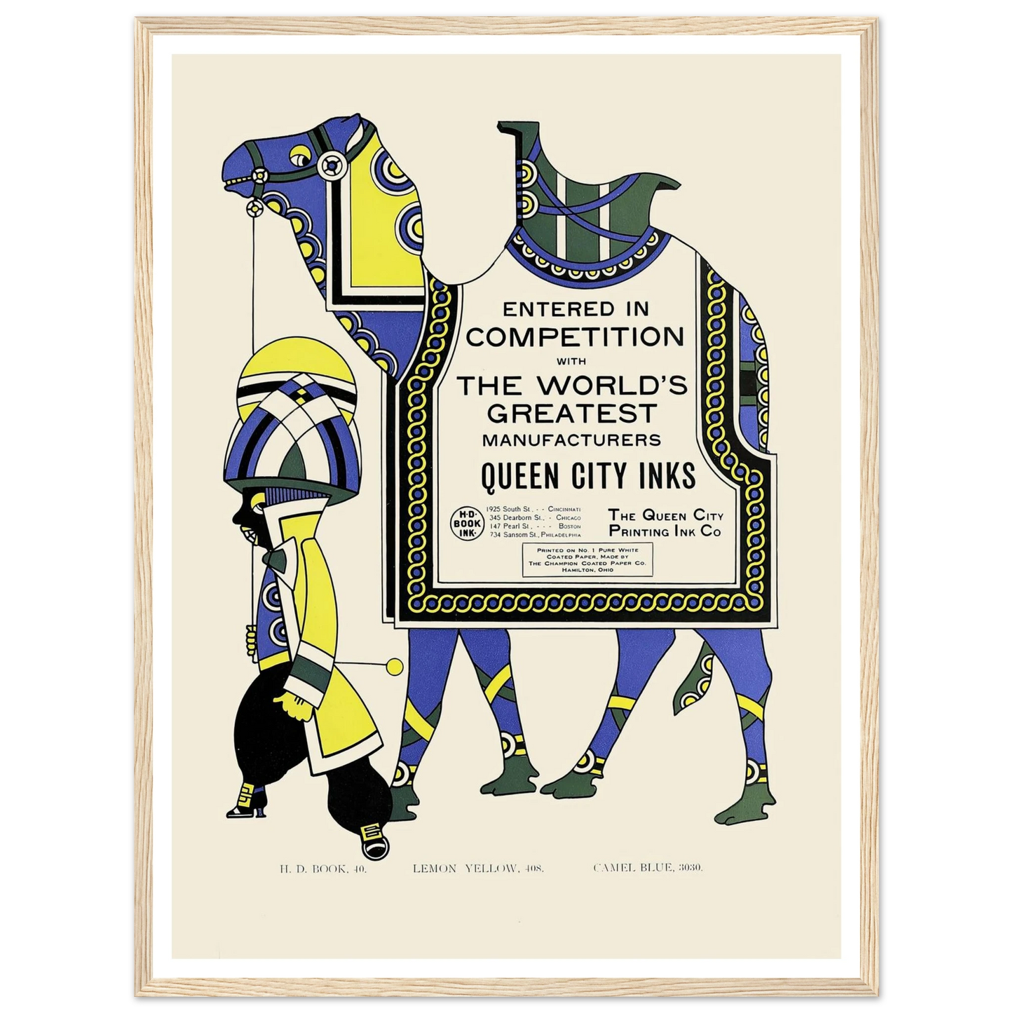 Queen City Ink, Ad. 28 (1890-1913) Art Print | Augustus Jansson-Quipham Collections