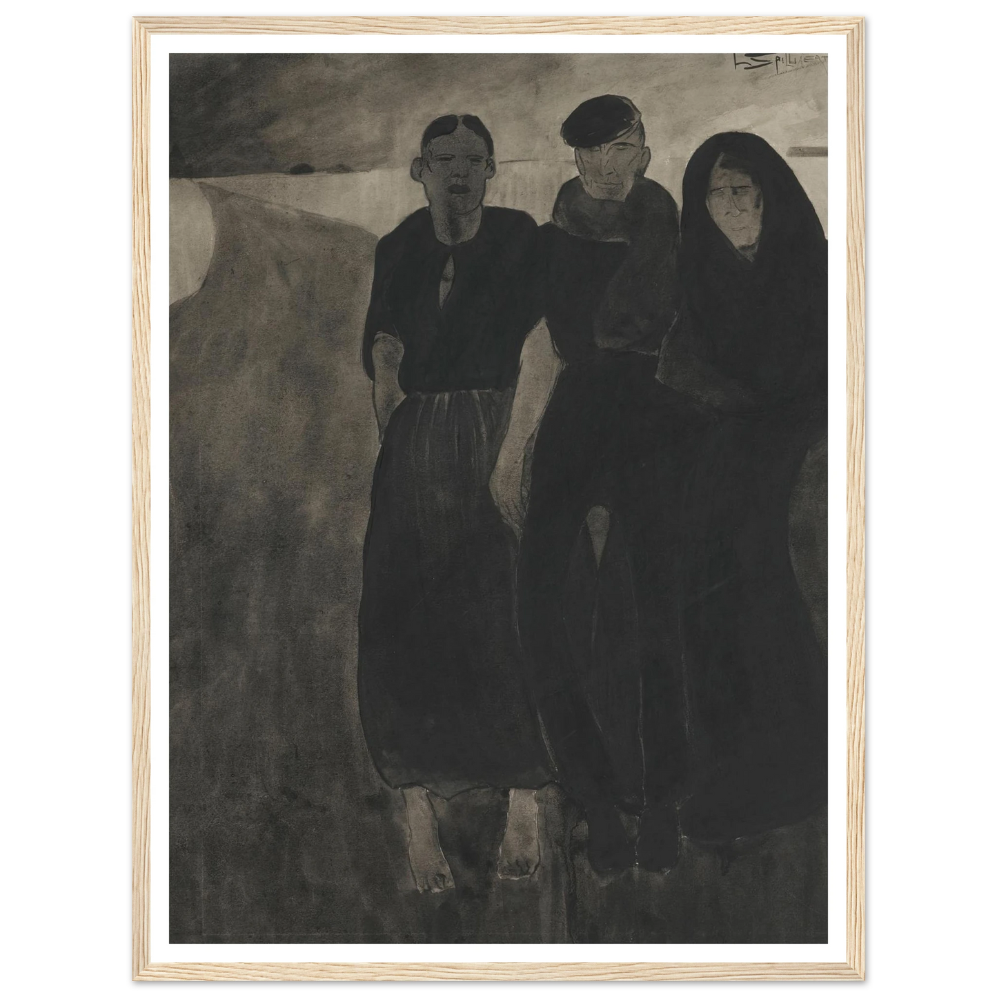 Fishermen And Women Art Print | Leon Spilliaert-Quipham Collections