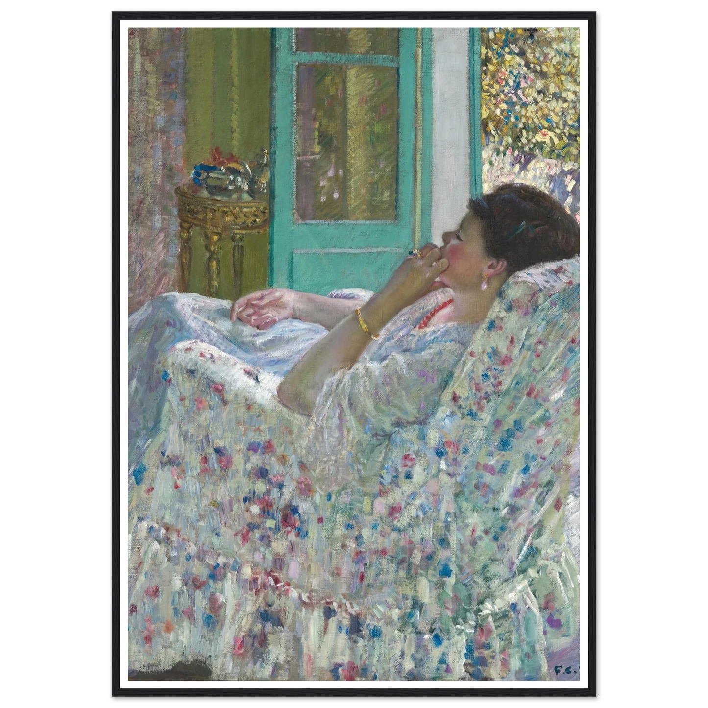 Afternoon – Yellow Room (1910) Art Print | Frederick Carl Frieseke-Quipham Collections