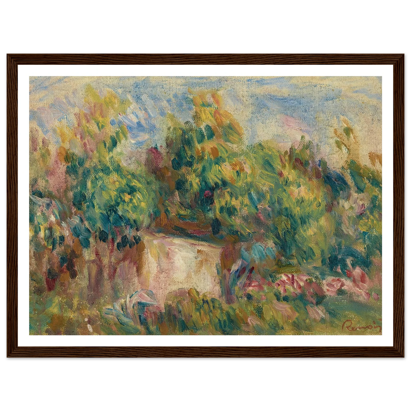 Cabanon près des Colettes (1916) Art Print | Pierre Auguste Renoir-Quipham Collections