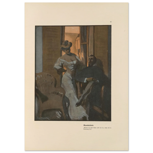 Mondschein (1908) Art Print | Ferdinand Freiherr von Reznicek-Quipham Collections