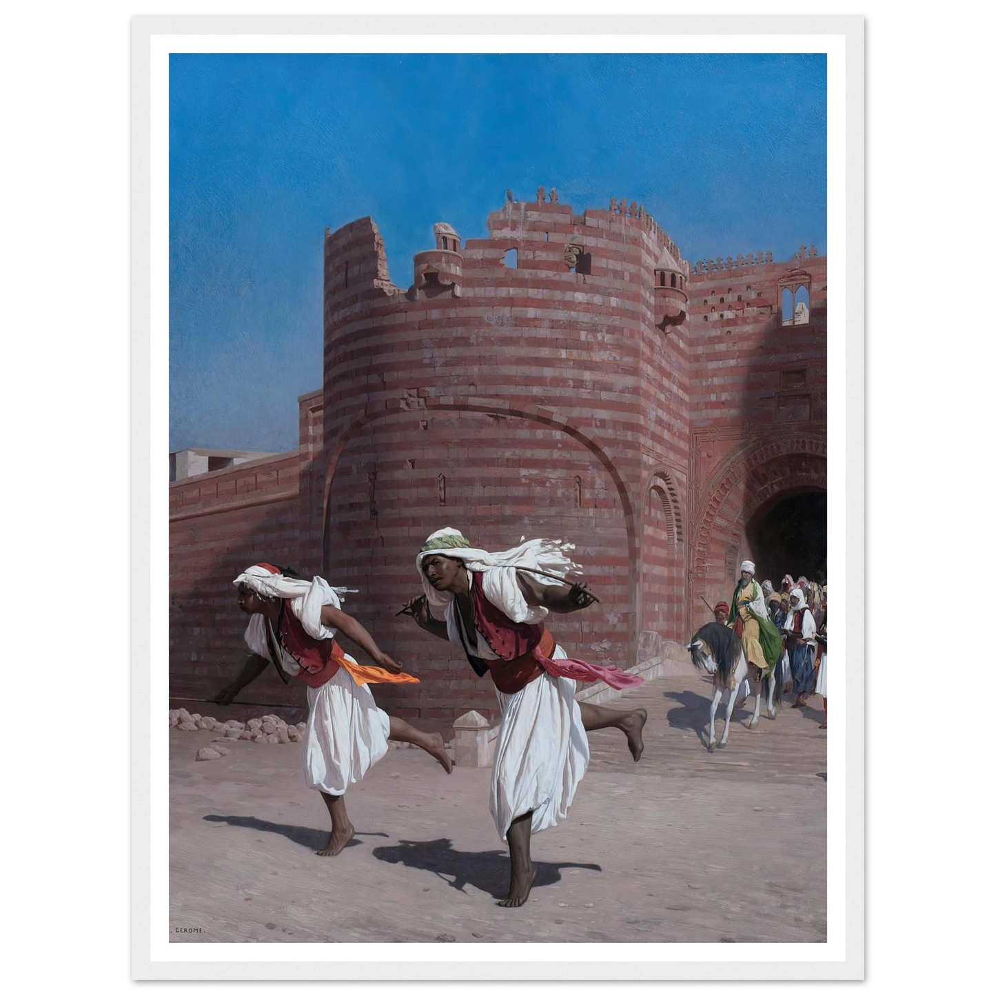 The runners of the Pasha (1867) Art Print | Jean Leon Gerome-Quipham Collections