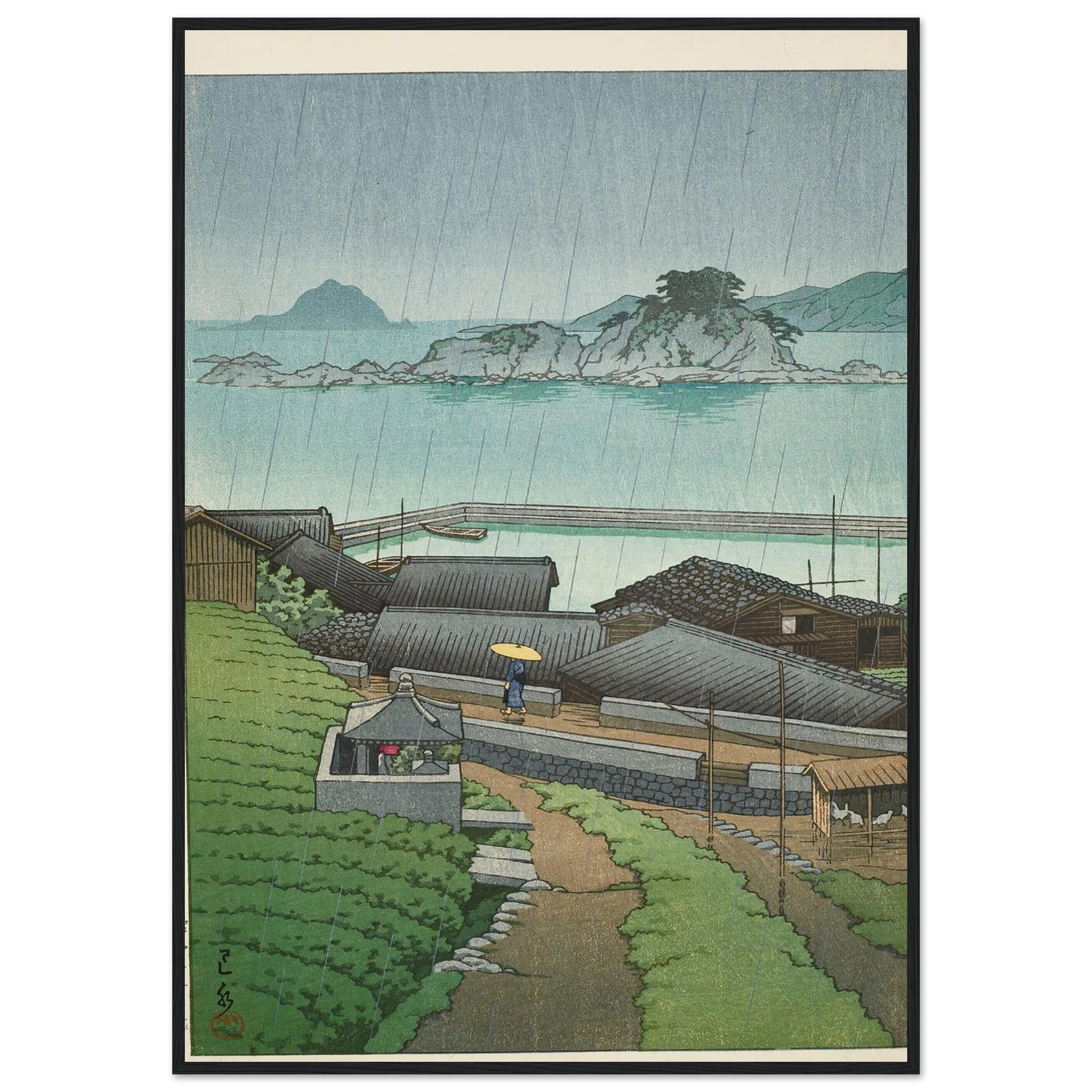 Mirozu, Wakayama Prefecture (1950) Art Print | Kawase Hasui-Quipham Collections