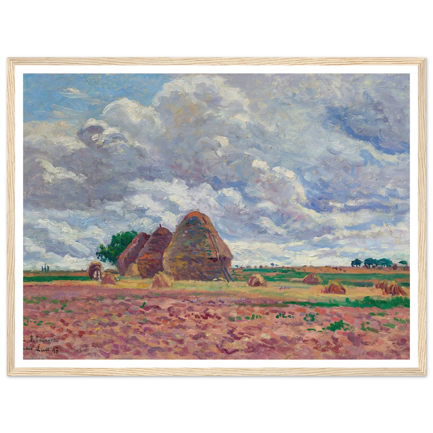 Éragny, Les Meules (1897) Art Print | Maximilien Luce-Quipham Collections
