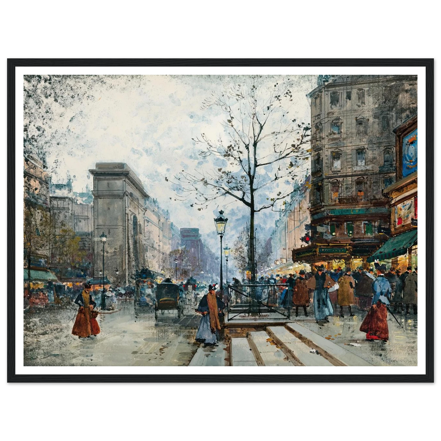 Paris, La Porte Saint-Denis Art Print | Eugene Galien Laloue-Quipham Collections