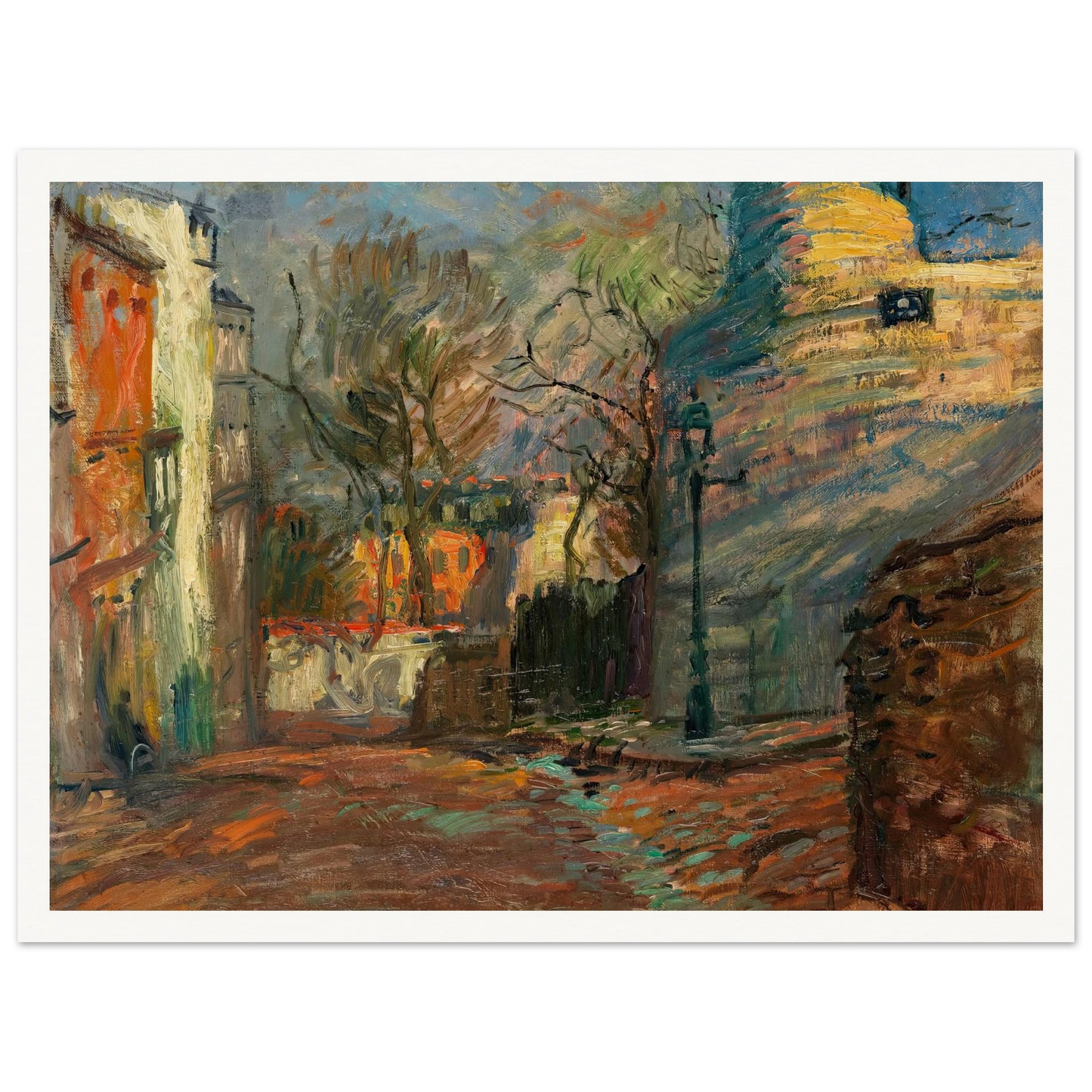 Rue à Montmartre (1901-1902) Art Print | Raoul Dufy-Quipham Collections