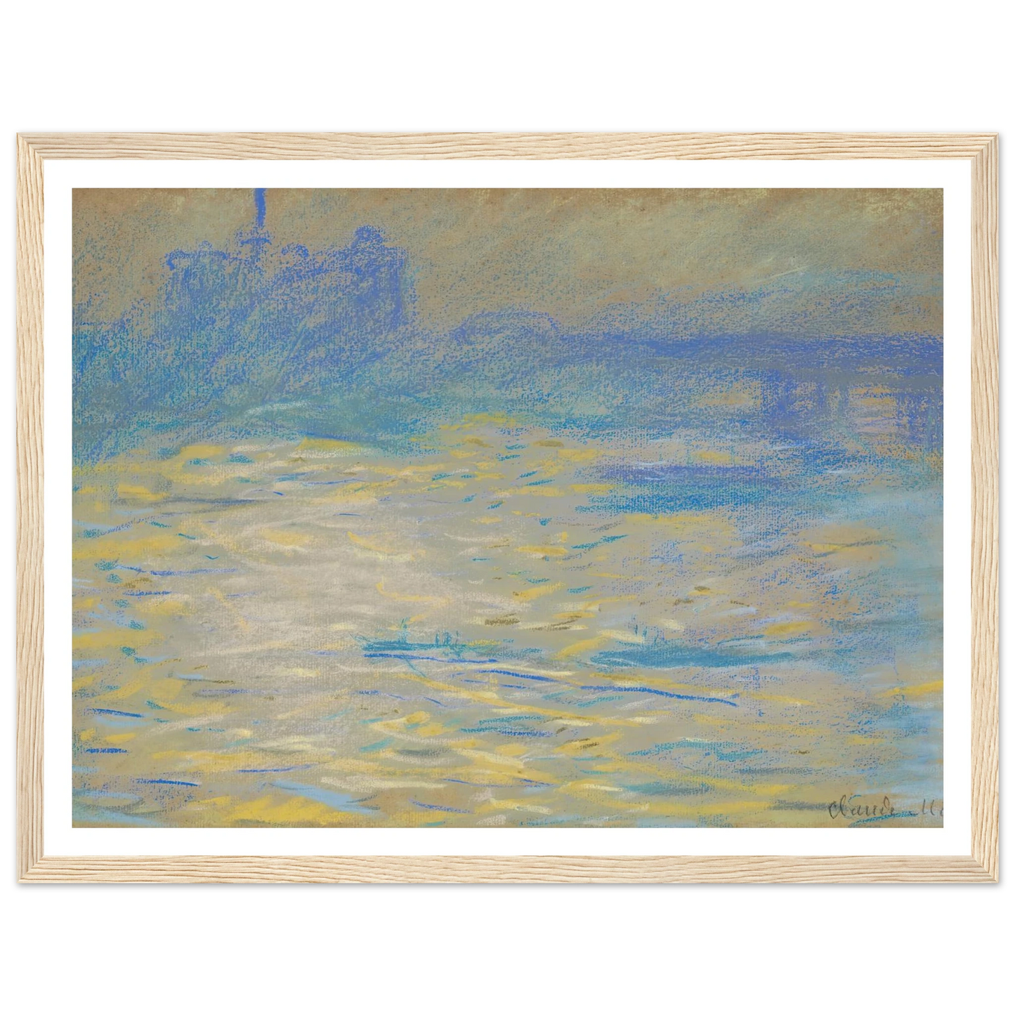 La Tamise (1901) Art Print | Claude Monet-Quipham Collections