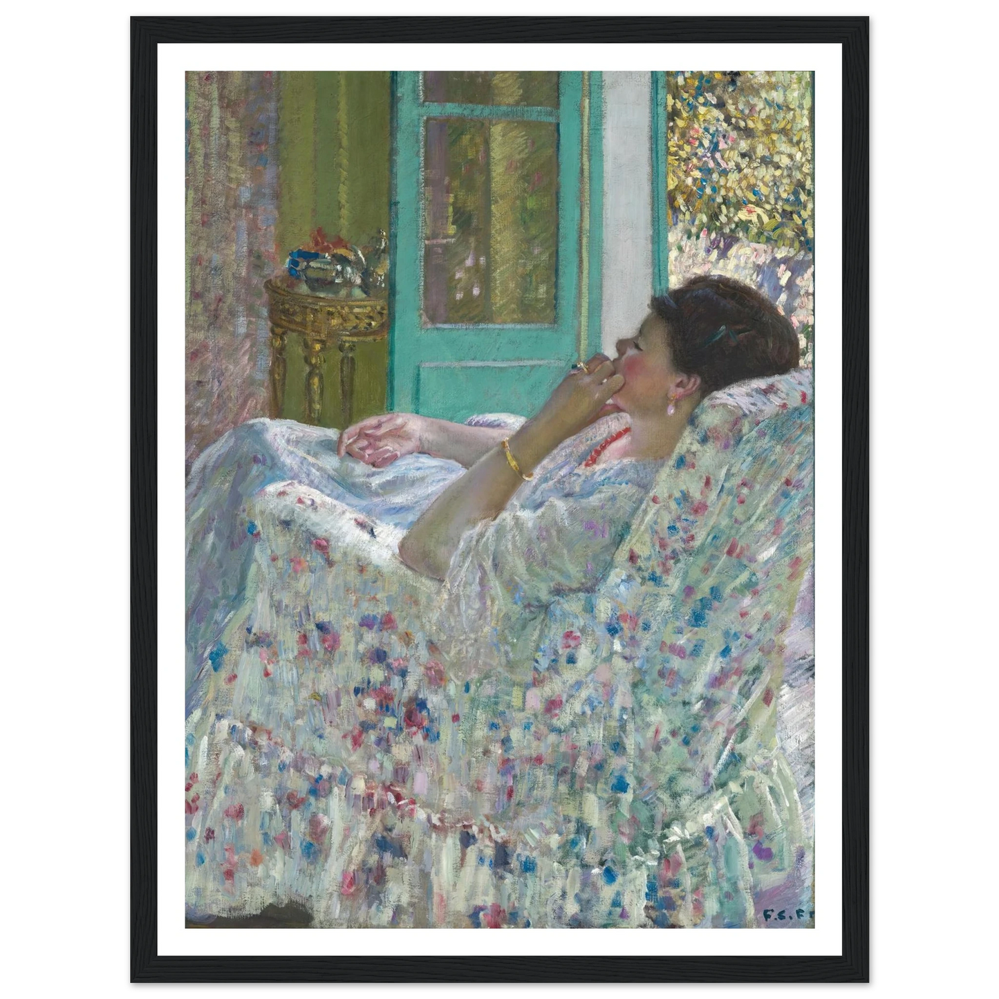 Afternoon – Yellow Room (1910) Art Print | Frederick Carl Frieseke-Quipham Collections