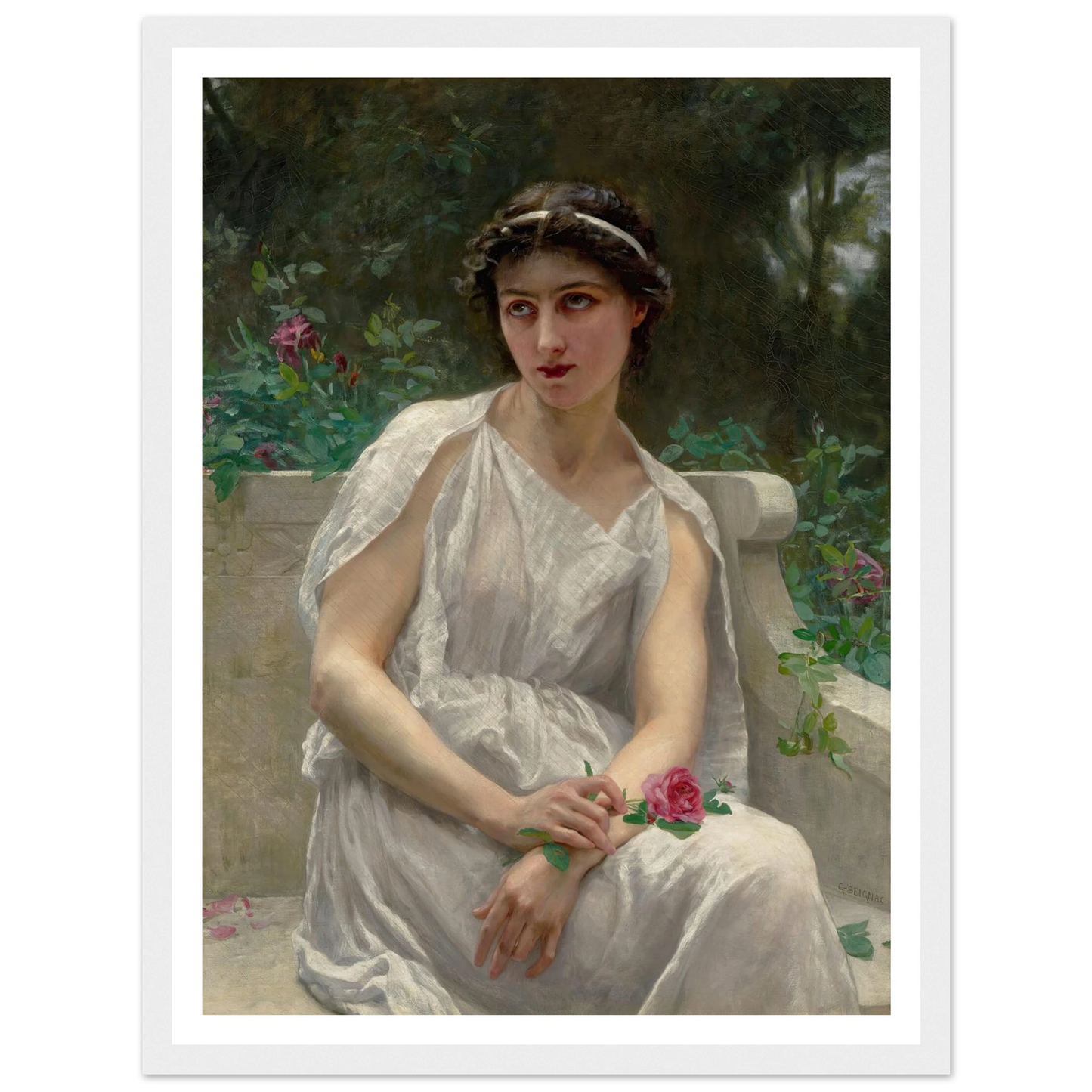 The Red Rose Art Print | Guillaume Seignac-Quipham Collections