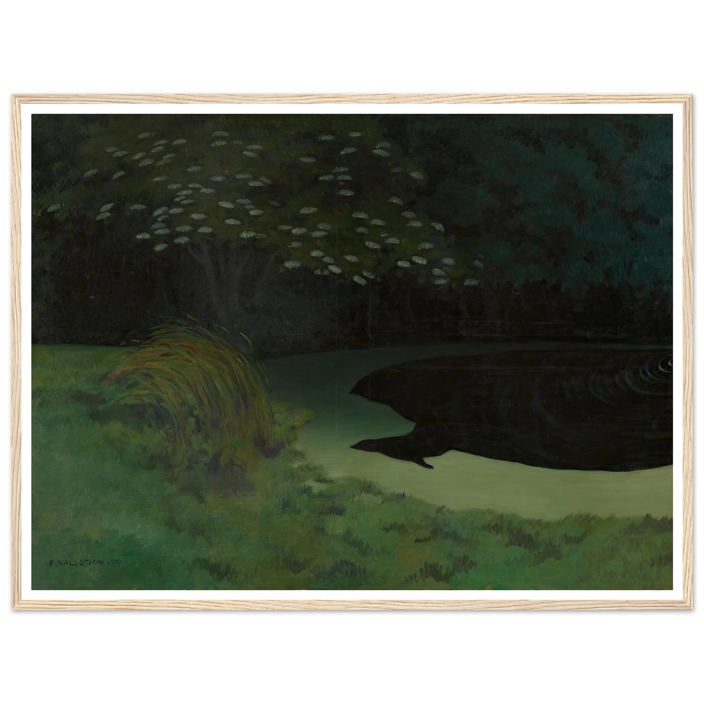 The Pond (Honfleur) (1909) Art Print | Felix Vallotton-Quipham Collections