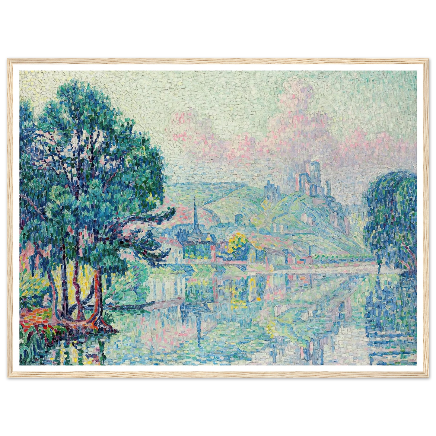 Les Andelys. Matin. Été (1923) Art Print | Paul Signac-Quipham Collections