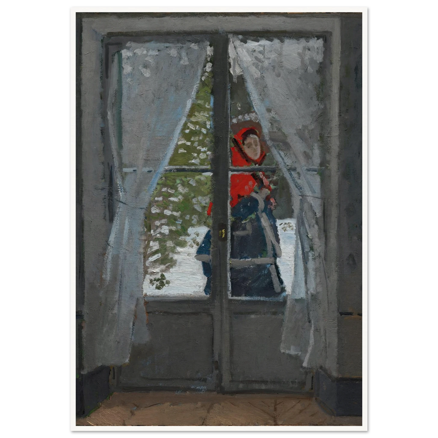 The Red Kerchief (c. 1868–73) Art Print | Claude Monet-Quipham Collections