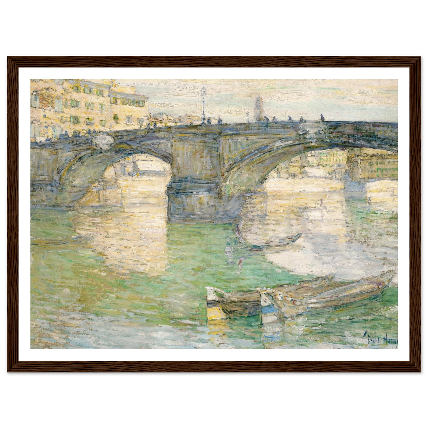 Ponte Santa Trinità (1897) Art Print | Childe Hassam-Quipham Collections