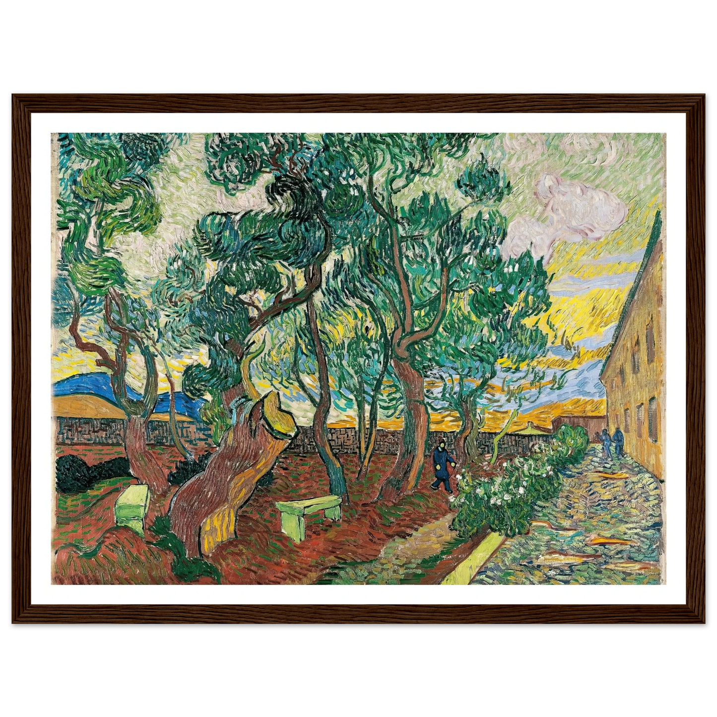 The Garden of Saint-Paul Hospital (1889) Art Print | Vincent van Gogh-Quipham Collections