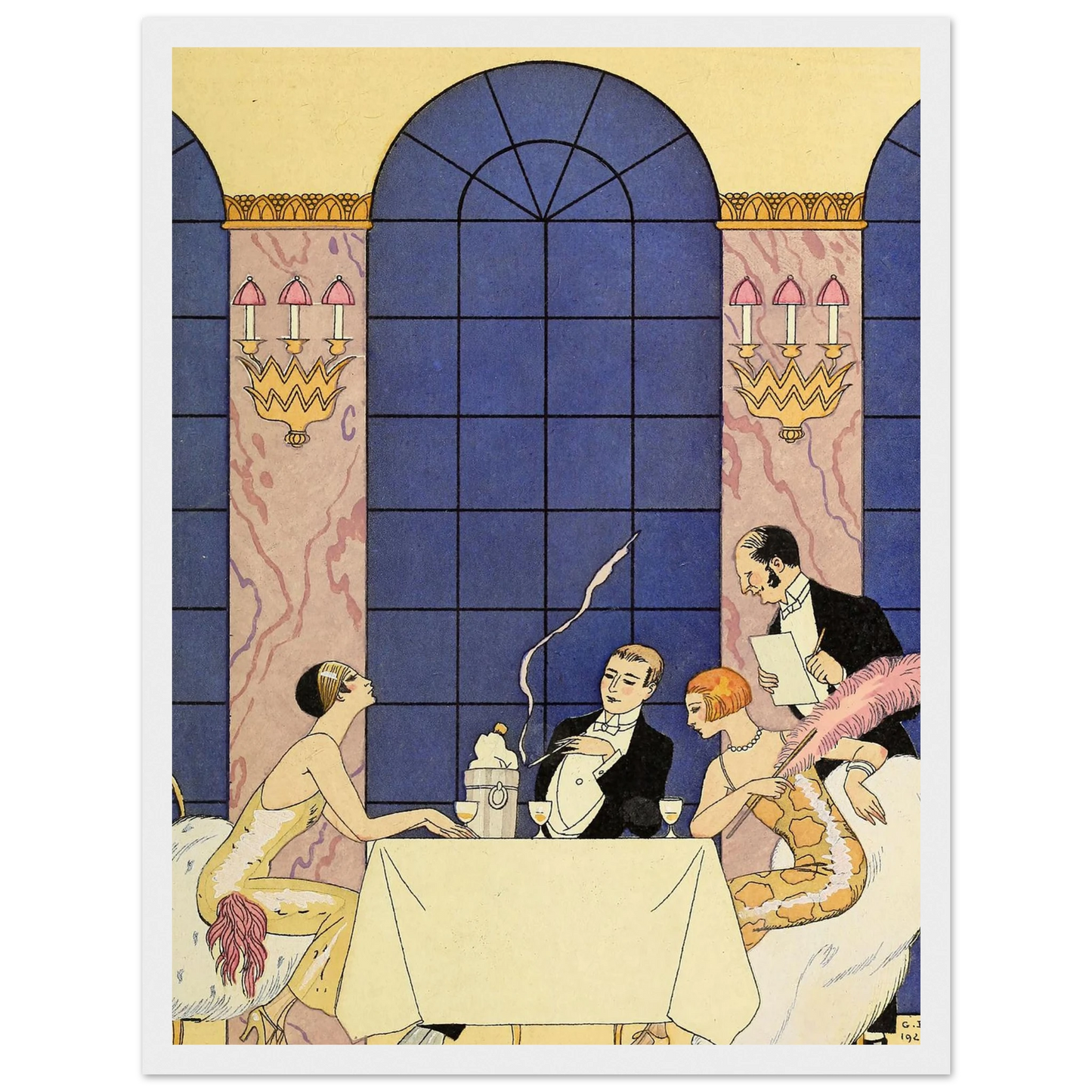 Falbalas et fanfreluches, La Gourmandise (1925) Art Print | George Barbier-Quipham Collections