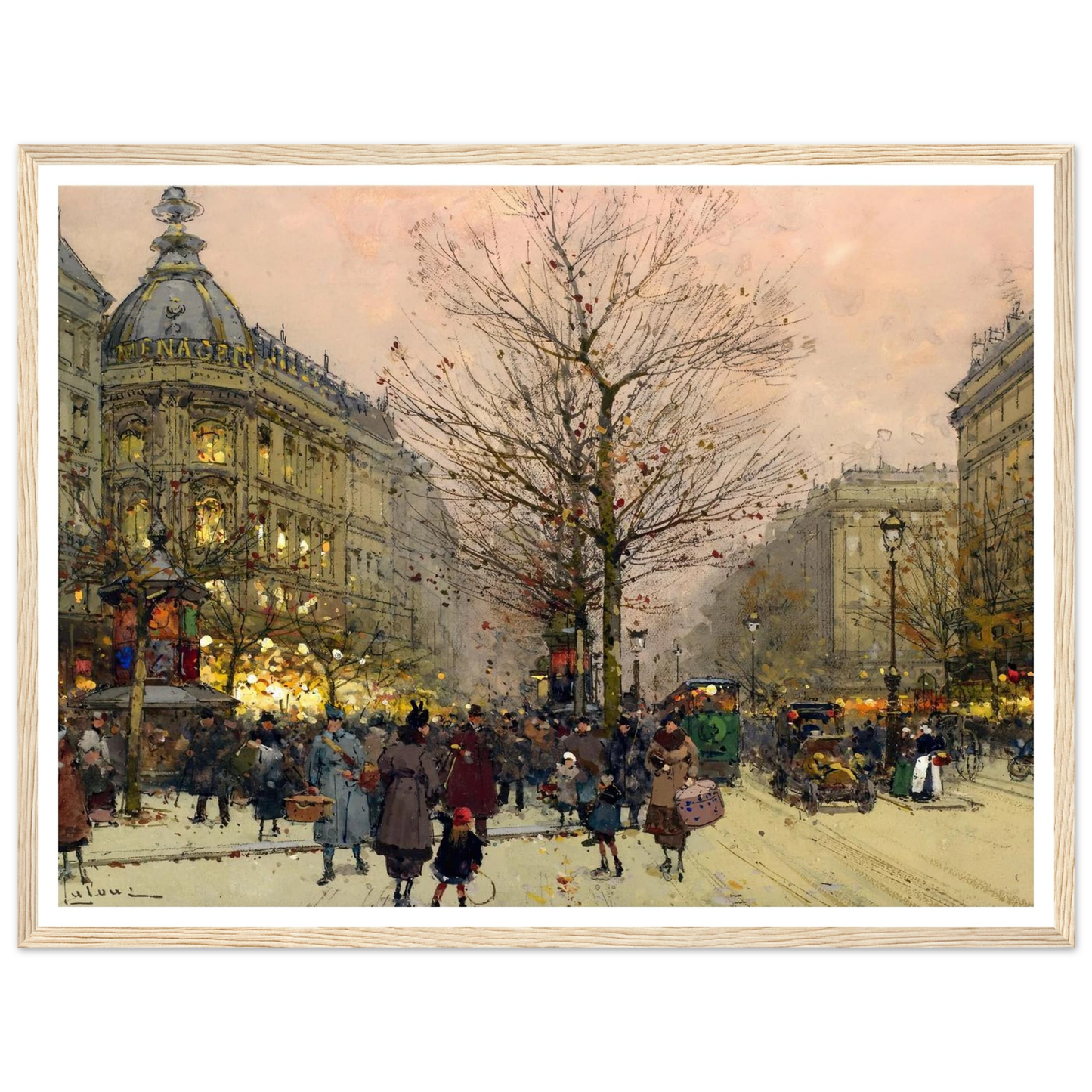 Les Grands Boulevards, Paris Art Print | Eugene Galien Laloue-Quipham Collections
