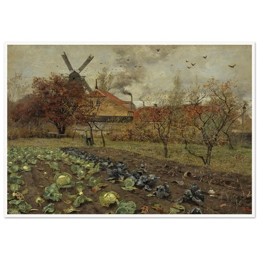 View of Amerikavej in Copenhagen (1880 - 1881) Art Print | Frits Thaulow-Quipham Collections