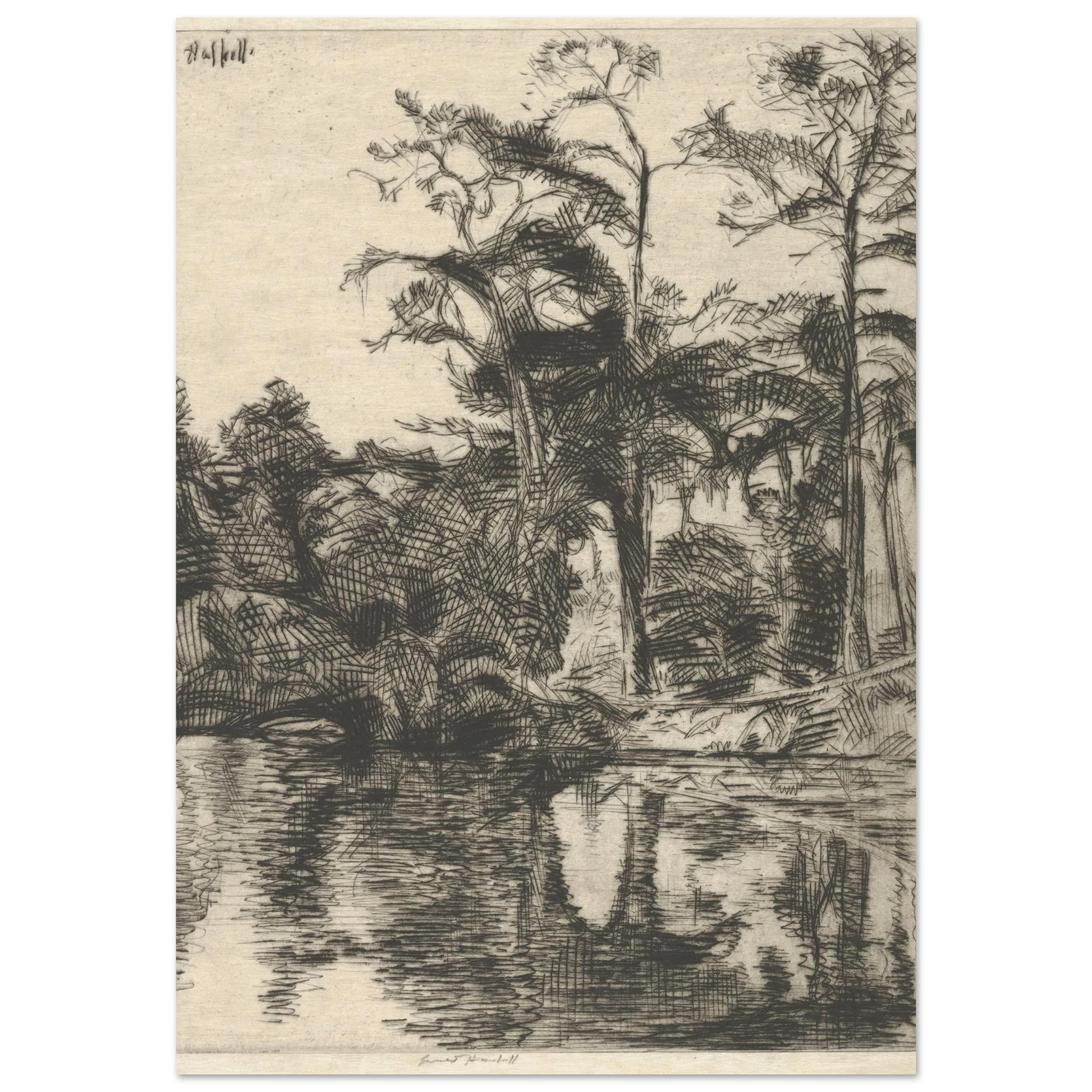 Alligator Pool (1914) Art Print | Ernest Haskell-Quipham Collections
