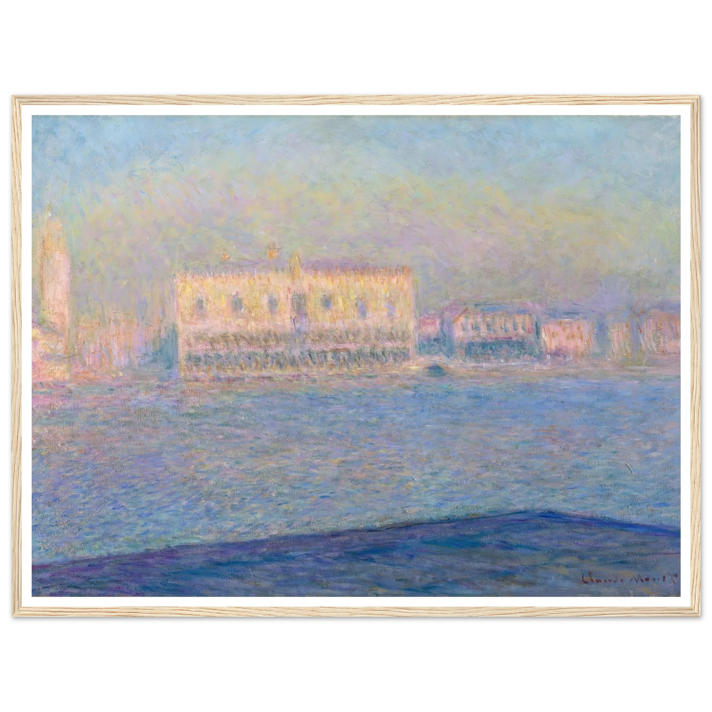 The Doge’s Palace Seen from San Giorgio Maggiore (1908) Art Print | Claude Monet-Quipham Collections