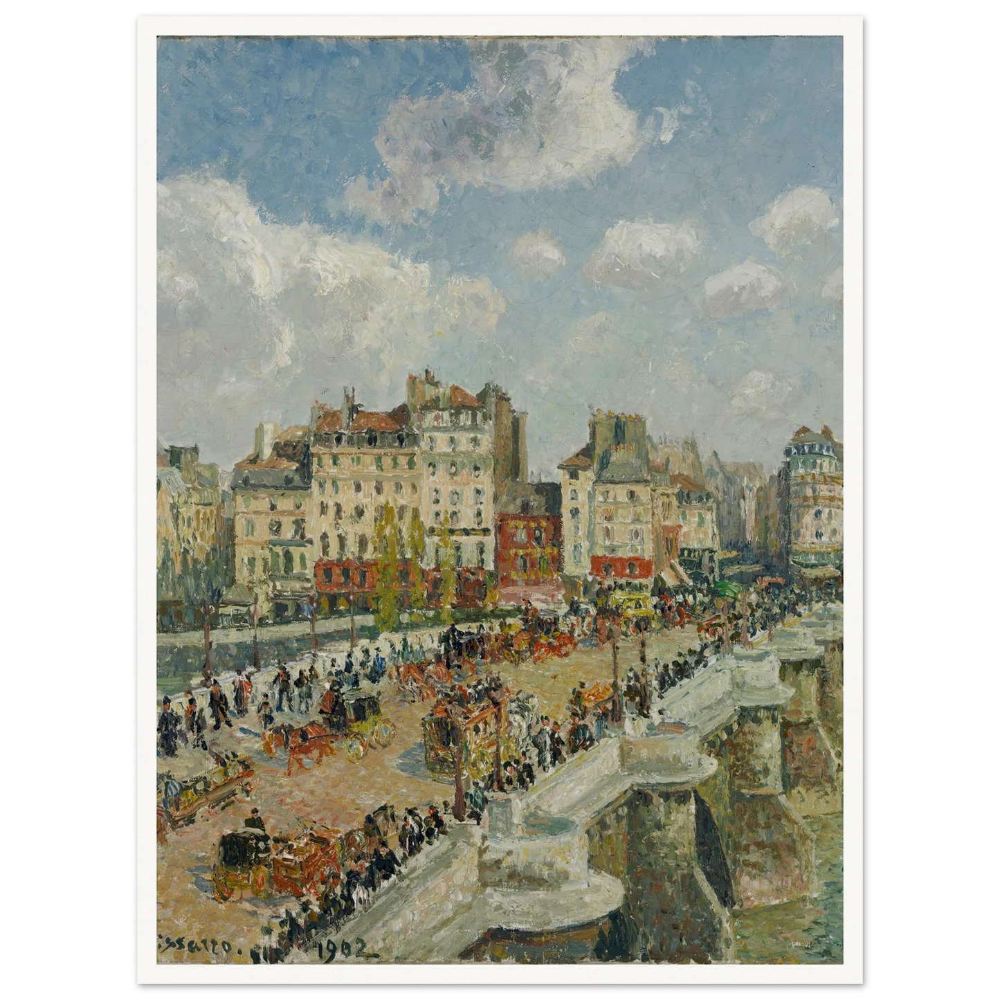The Pont-Neuf Art Print | Camille Pissarro-Quipham Collections