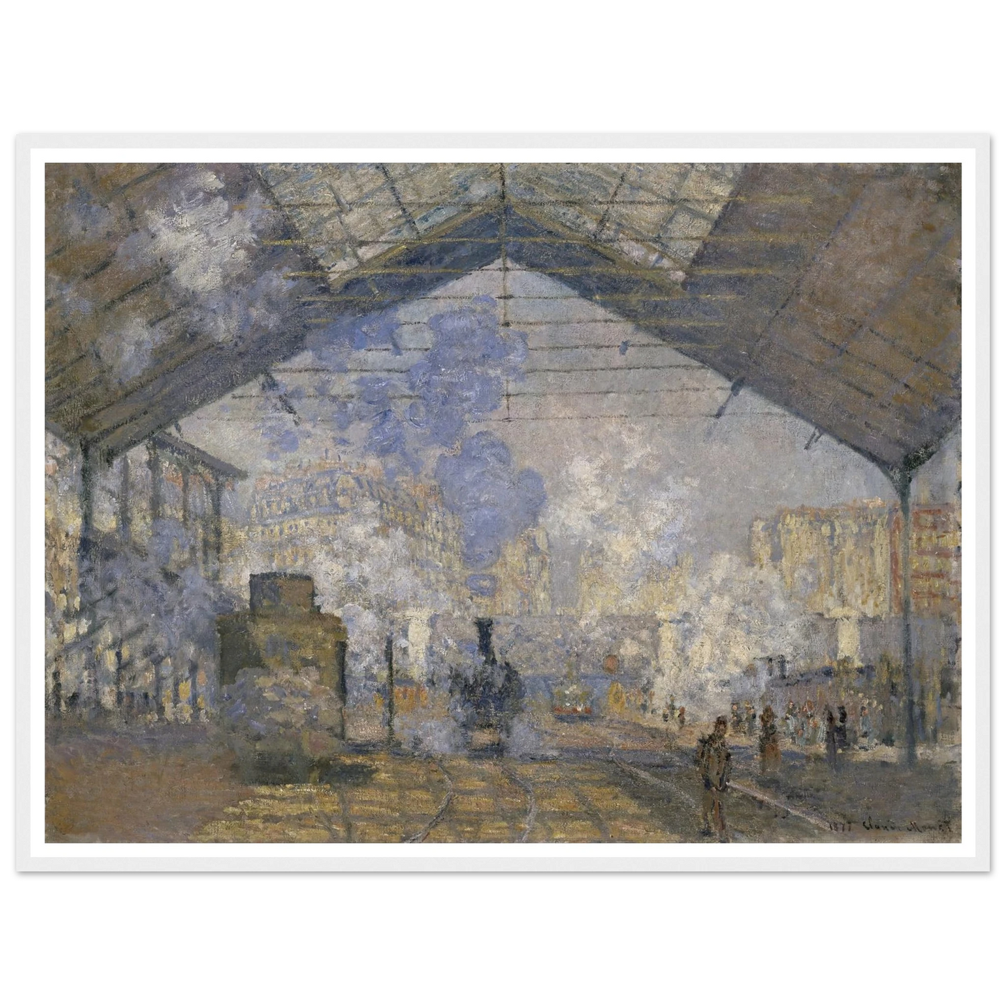 The Saint-Lazare Station (1877) Art Print | Claude Monet-Quipham Collections