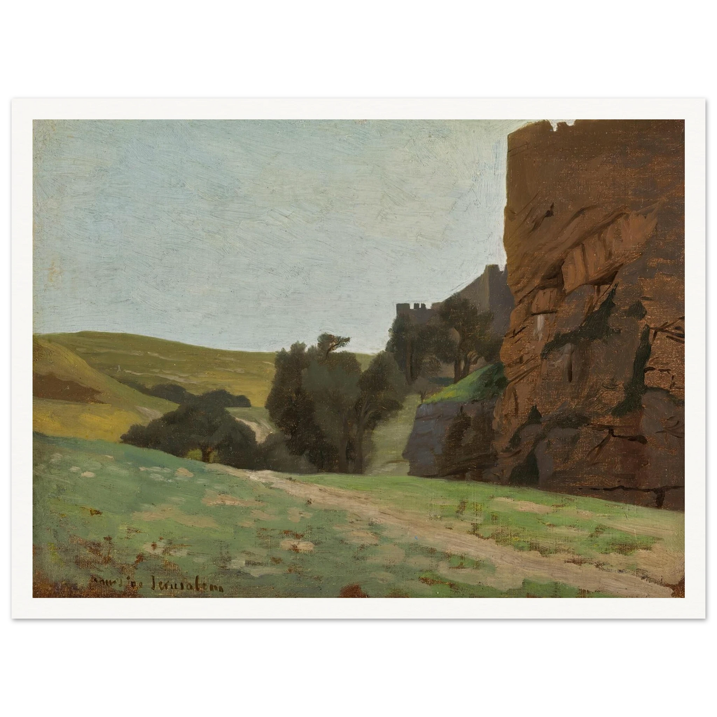The Walls Of Jerusalem Art Print | Jean Leon Gerome-Quipham Collections