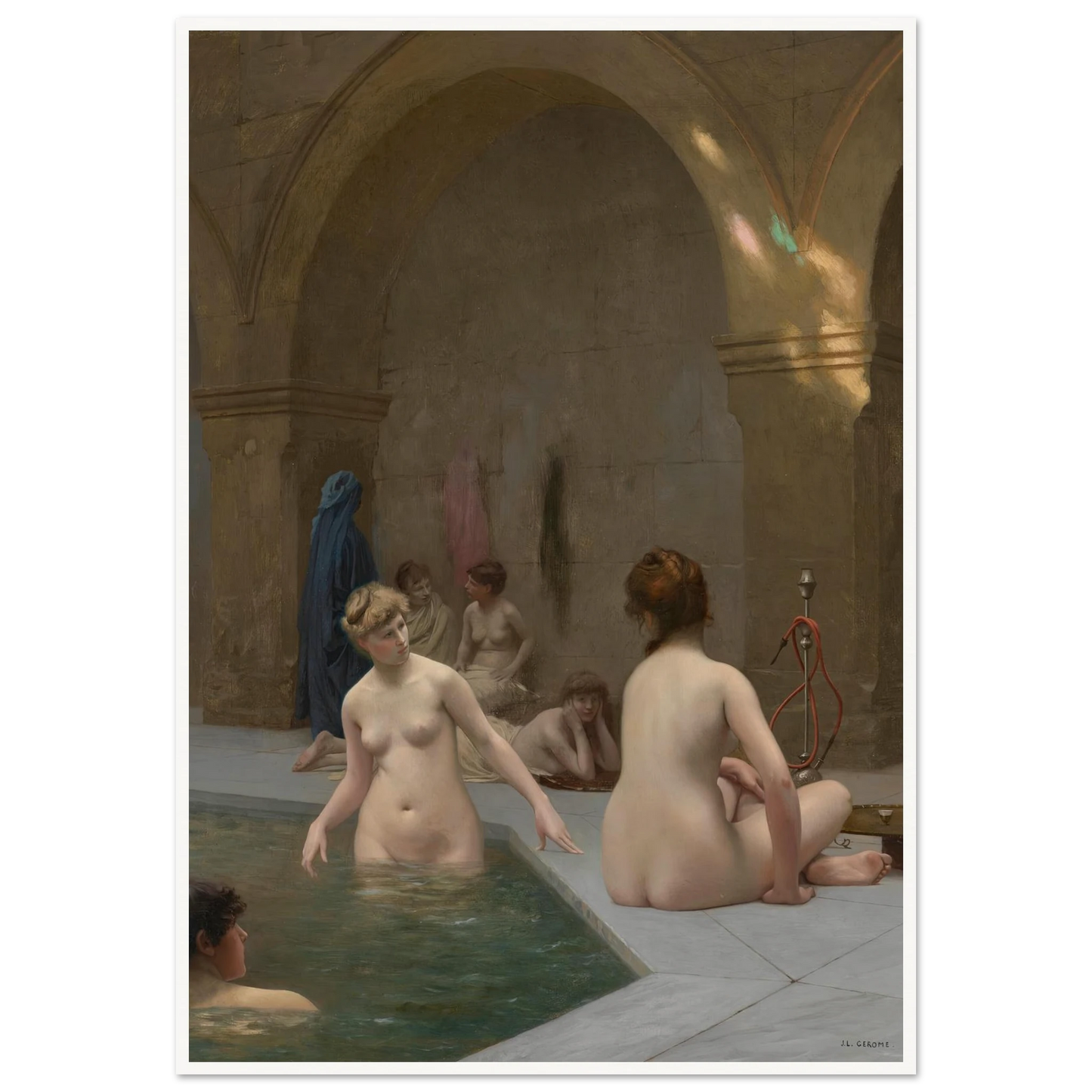 Baigneuses (1884) Art Print | Jean Leon Gerome-Quipham Collections